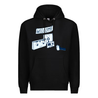 Black analog retirement Premium Hoodie - artisFamous
