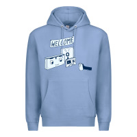 Colony Blue analog retirement Premium Hoodie - artisFamous
