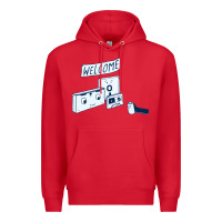 Red analog retirement Premium Hoodie - artisFamous