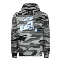 Slate Camo analog retirement Premium Hoodie - artisFamous