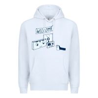 White analog retirement Premium Hoodie - artisFamous