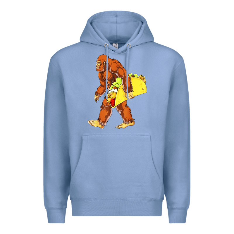 Bigfoot Carrying Taco Premium Hoodie by artisFamous | Teevron
