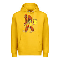 Lemon bigfoot carrying taco Premium Hoodie - artisFamous