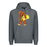 Rock bigfoot carrying taco Premium Hoodie - artisFamous