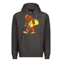 Smoke bigfoot carrying taco Premium Hoodie - artisFamous