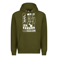 Army Green melt banana classic Premium Hoodie - artisFamous