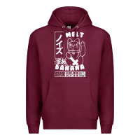Burgundy melt banana classic Premium Hoodie - artisFamous