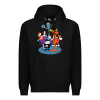Black rocky & bullwinkle and friends Premium Hoodie - artisFamous