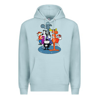 Blue Mist rocky & bullwinkle and friends Premium Hoodie - artisFamous