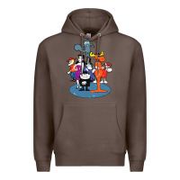 Coffee rocky & bullwinkle and friends Premium Hoodie - artisFamous