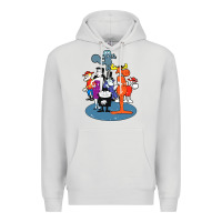 Dove Grey rocky & bullwinkle and friends Premium Hoodie - artisFamous