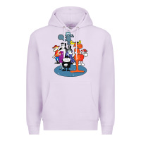 Lilac rocky & bullwinkle and friends Premium Hoodie - artisFamous