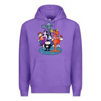 Purple rocky & bullwinkle and friends Premium Hoodie - artisFamous