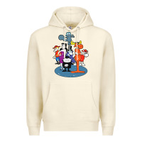 Sandshell rocky & bullwinkle and friends Premium Hoodie - artisFamous