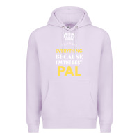 Lilac i'm the best pal Premium Hoodie - artisFamous