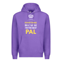 Purple i'm the best pal Premium Hoodie - artisFamous