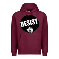 Burgundy angela davis speaking Premium Hoodie - artisFamous