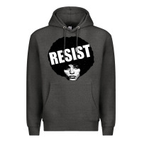 Charcoal Heather angela davis speaking Premium Hoodie - artisFamous