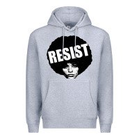 Heather Grey angela davis speaking Premium Hoodie - artisFamous