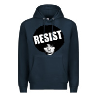 Navy angela davis speaking Premium Hoodie - artisFamous