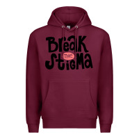 Burgundy end the stigma merch Premium Hoodie - artisFamous