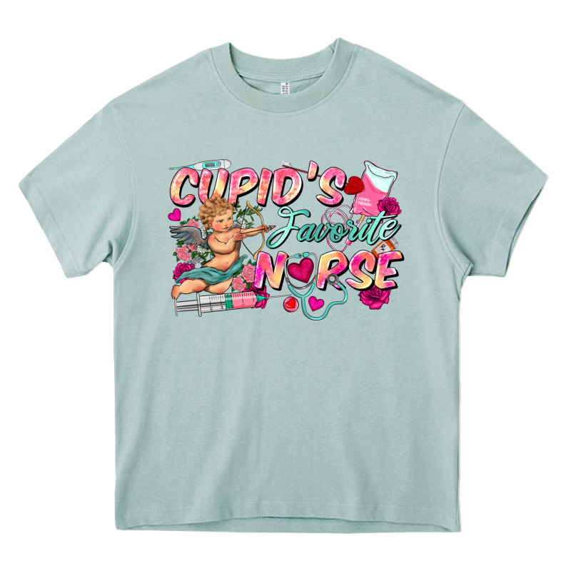 Cupid's Favorite Nurse Heavy Core Tee by FaDigitalArtStudio | Teevron