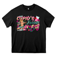 Black cupid's favorite nurse Heavy Core Tee - FaDigitalArtStudio