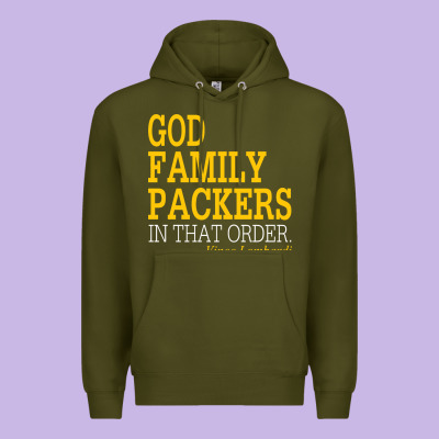 God Family Packers In That Order Premium Hoodie Designed By Artisfamous