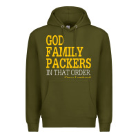Army Green god family packers in that order Premium Hoodie - artisFamous