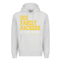 Dove Grey god family packers in that order Premium Hoodie - artisFamous