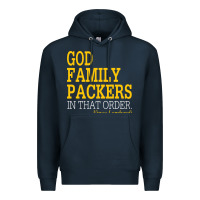 Navy god family packers in that order Premium Hoodie - artisFamous