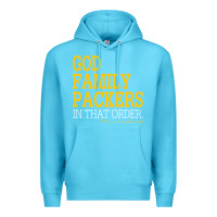 Ocean Blue god family packers in that order Premium Hoodie - artisFamous