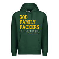 Sports Green god family packers in that order Premium Hoodie - artisFamous