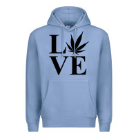 Colony Blue love weed 420 Premium Hoodie - artisFamous