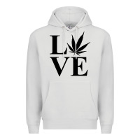Dove Grey love weed 420 Premium Hoodie - artisFamous