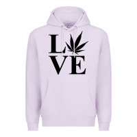 Lilac love weed 420 Premium Hoodie - artisFamous