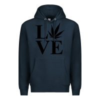 Navy love weed 420 Premium Hoodie - artisFamous