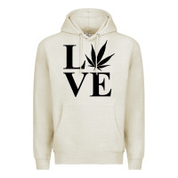 Oatmeal Heather love weed 420 Premium Hoodie - artisFamous