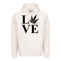 Pale Pink love weed 420 Premium Hoodie - artisFamous