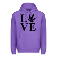 Purple love weed 420 Premium Hoodie - artisFamous