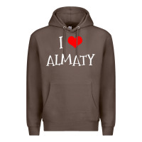 Coffee i love almaty city Premium Hoodie - artisFamous