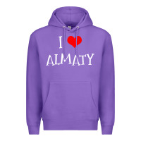 I Love Almaty City Premium Hoodie | Teevron
