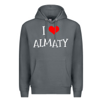 Rock i love almaty city Premium Hoodie - artisFamous