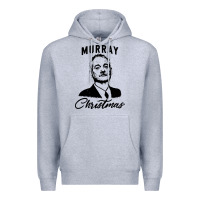 Heather Grey murray christmas Premium Hoodie - artisFamous