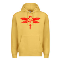 Antique Gold coheed and cambria dragonfly Premium Hoodie - artisFamous
