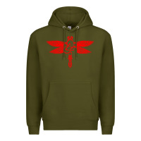 Army Green coheed and cambria dragonfly Premium Hoodie - artisFamous
