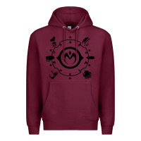 Burgundy jojo   morioh stands Premium Hoodie - artisFamous