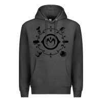 Charcoal Heather jojo   morioh stands Premium Hoodie - artisFamous