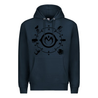 Navy jojo   morioh stands Premium Hoodie - artisFamous