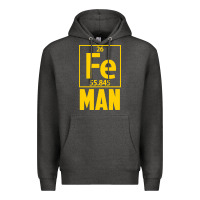 Charcoal Heather fe man funny superhero for halloween Premium Hoodie - artisFamous